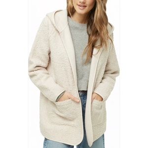 Hooded Boucle Knit Jacket